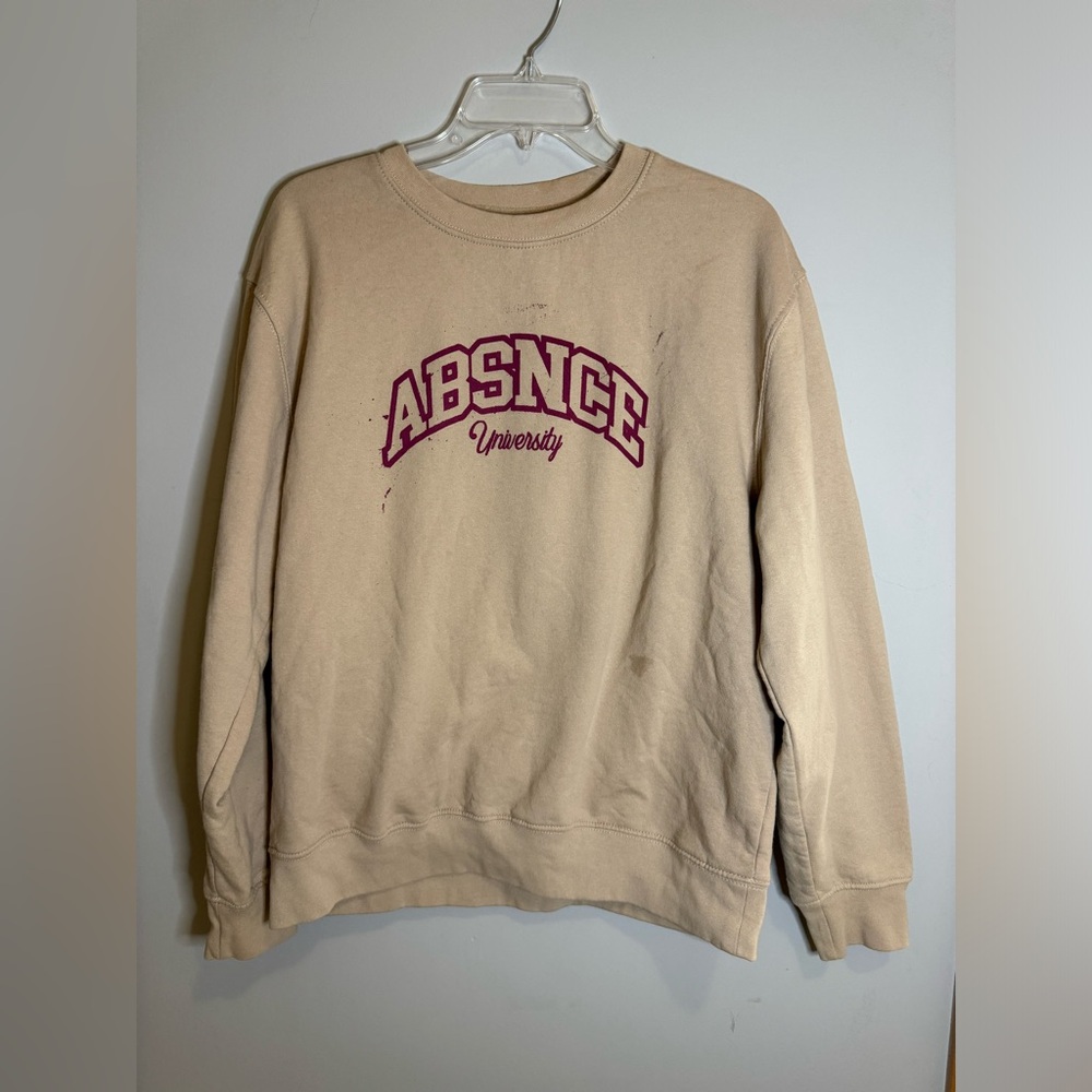 Tan Crew Neck. Size Large Women’s